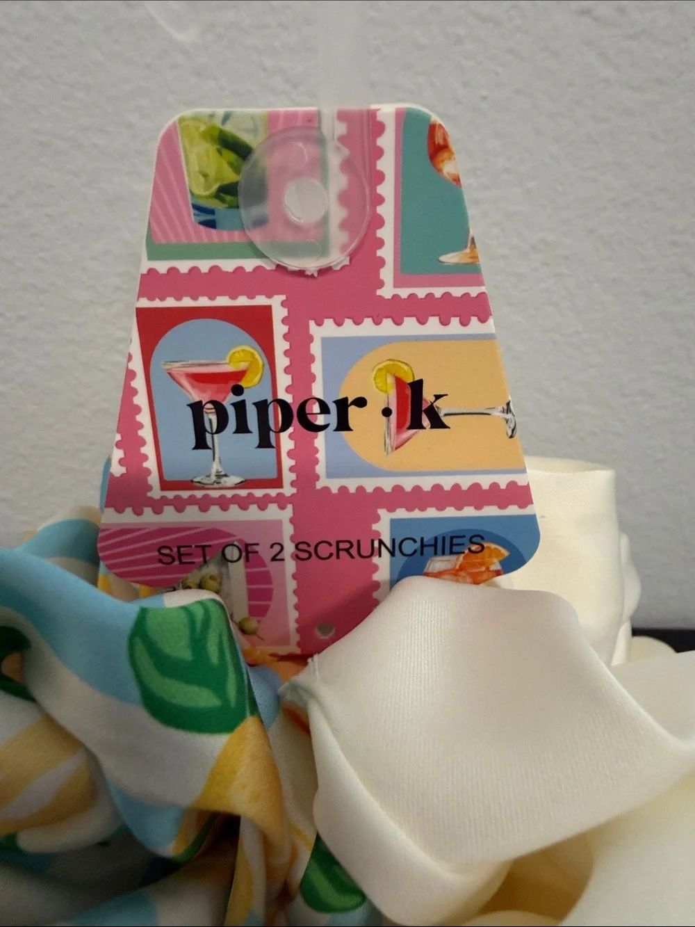 Piper K | Extra Large Lemon Whimsical Hair Scrunchie Set 🍋